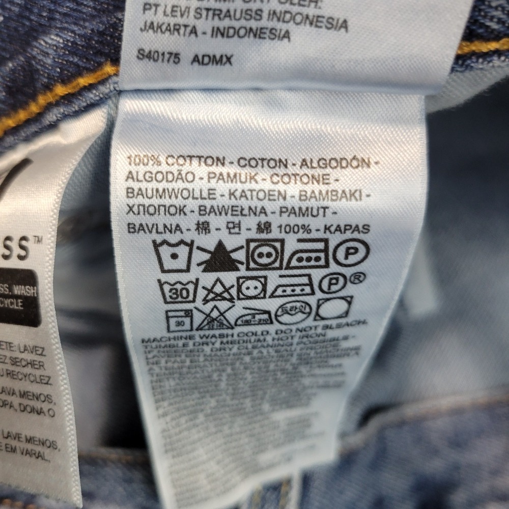 Levis 550 Jeans Mens 40x36 Blue Red Tab Americana Straight Leg Streetwear Dad - Picture 12 of 13
